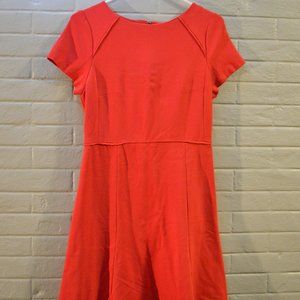 Size 8 J Crew Scarlet Red Short Sleeve Cocktail Dress